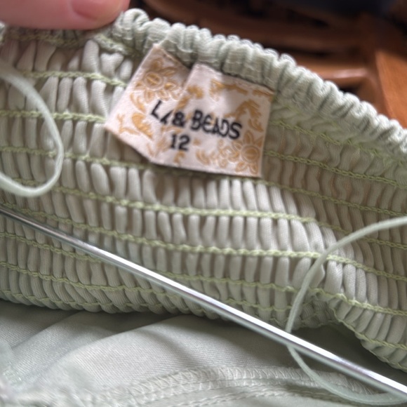 Lace & Beads Tulle Strapless Dress - Picture 5 of 5